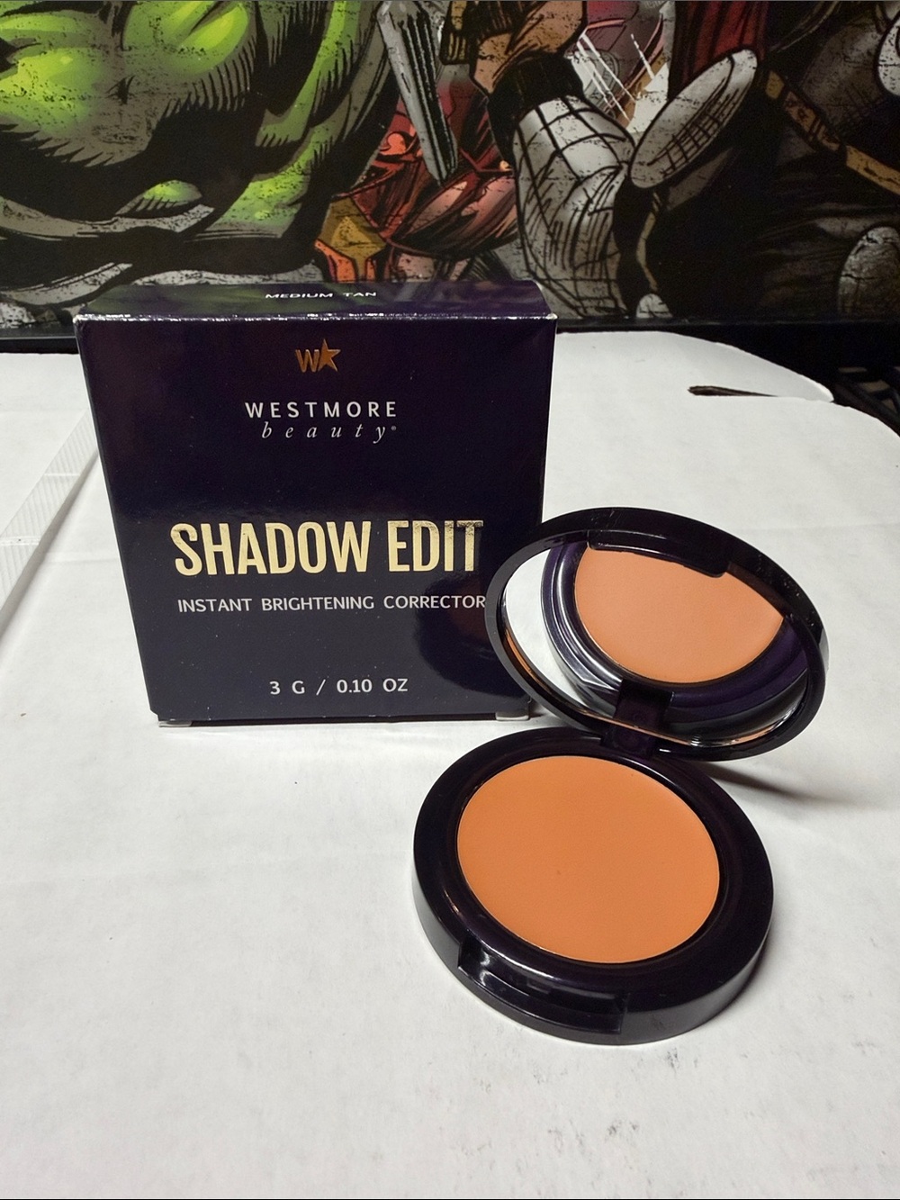 Westmore Beauty Shadow Edit instant brightening Corrector Medium Tan NIB.
